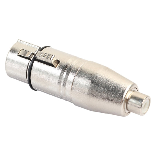 Zinc Alloy XLR Female To RCA Female Lotus Head Microphone Mixing Audio Transit Joint - Microphone Audio Cable & Connector by buy2fix | Online Shopping UK | buy2fix