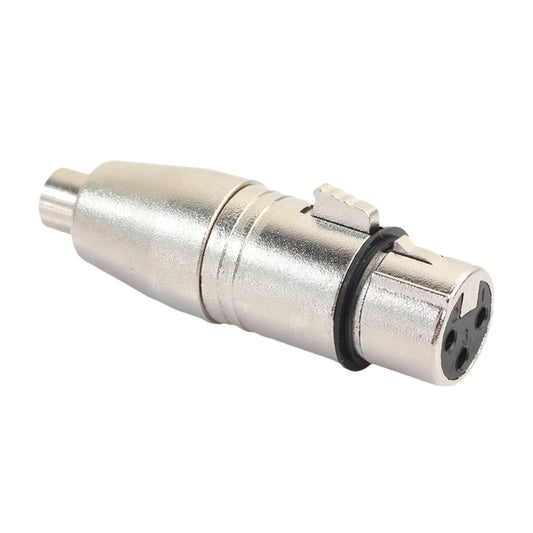Zinc Alloy XLR Female To RCA Female Lotus Head Microphone Mixing Audio Transit Joint - Microphone Audio Cable & Connector by buy2fix | Online Shopping UK | buy2fix
