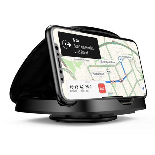 360 Degree Rotating Suction Cup Car Dashboard Mobile Phone Holder(Black) - Universal Car Holders by buy2fix | Online Shopping UK | buy2fix