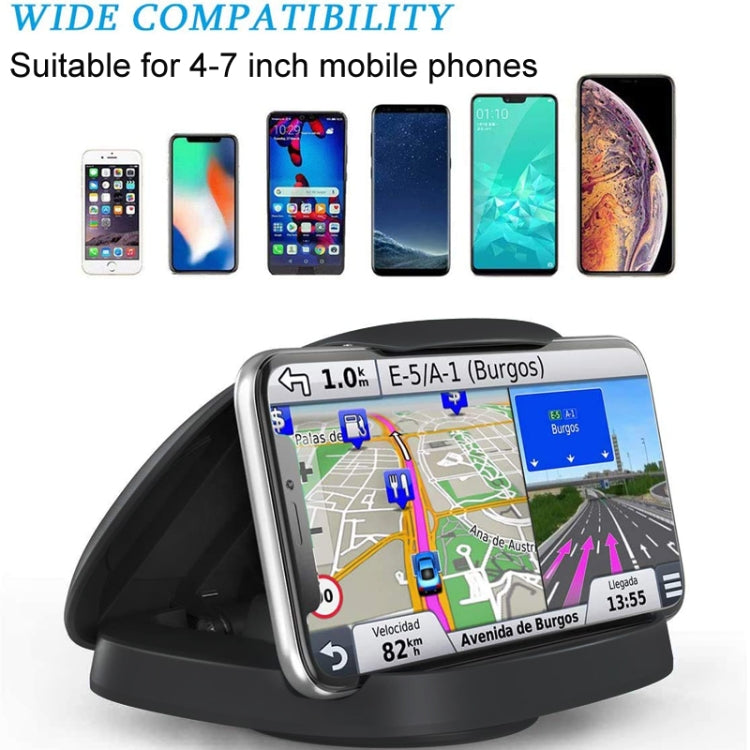 360 Degree Rotating Suction Cup Car Dashboard Mobile Phone Holder(Black) - Universal Car Holders by buy2fix | Online Shopping UK | buy2fix