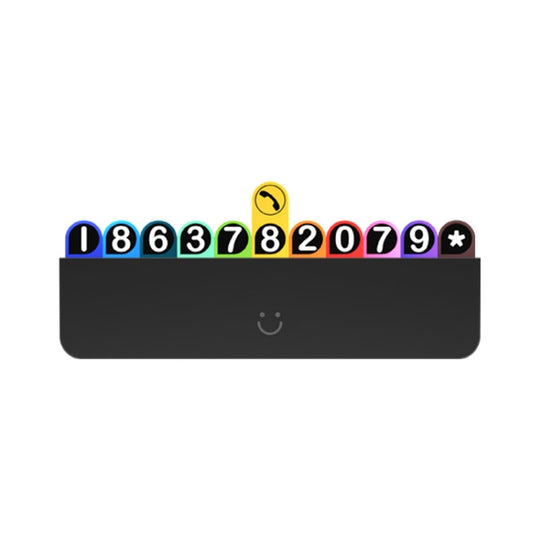 bbdd Temporary Parking License Plate Concealable Car Removal Number Plate(Rainbow Edition)
