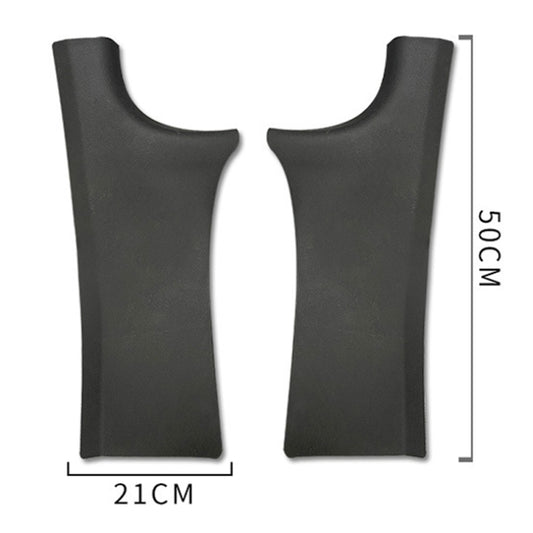 For Tesla Model Y Rear Door Built-In Sill Strip Rear Seats Anti-Kick Leather Protective Pad(Carbon Fiber) - Seat Accessories by buy2fix | Online Shopping UK | buy2fix