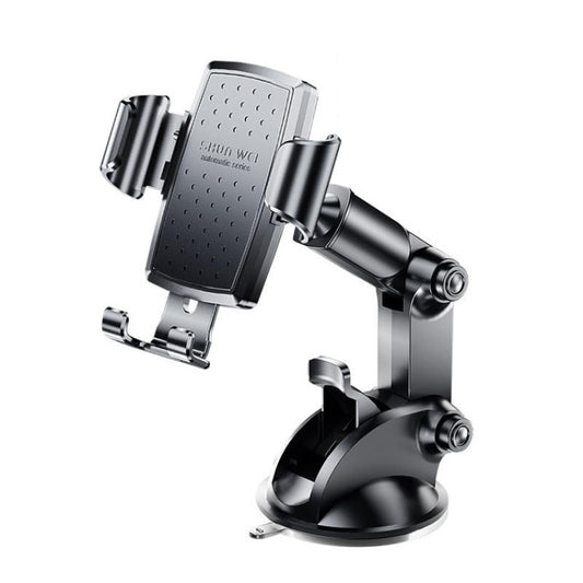 SHUNWEI SD-1132B Car Phone Suction Cup + Air Vent Holder Gravity Sensing Support Bracket(Black) - Universal Car Holders by SHUNWEI | Online Shopping UK | buy2fix