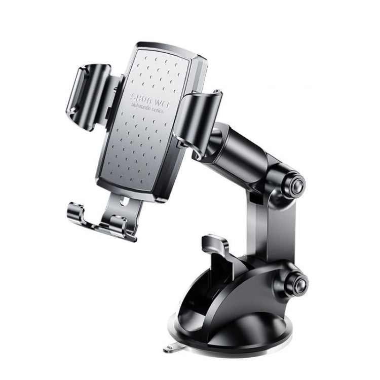 SHUNWEI SD-1132B Car Phone Suction Cup + Air Vent Holder Gravity Sensing Support Bracket(Gray) - Universal Car Holders by SHUNWEI | Online Shopping UK | buy2fix