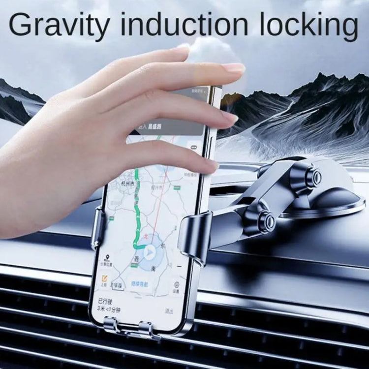 SHUNWEI SD-1132B Car Phone Suction Cup + Air Vent Holder Gravity Sensing Support Bracket(Blue) - Universal Car Holders by SHUNWEI | Online Shopping UK | buy2fix
