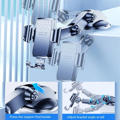 SHUNWEI SD-1132B Car Phone Suction Cup + Air Vent Holder Gravity Sensing Support Bracket(Blue) - Universal Car Holders by SHUNWEI | Online Shopping UK | buy2fix
