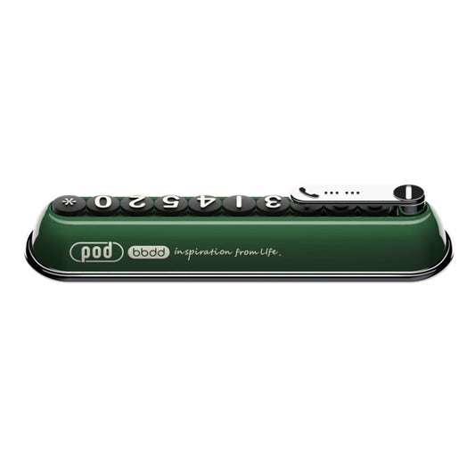 Bbdd Pod Temporary License Card Hidden Retro Parking Plate(Green) - Parking Card by bbdd | Online Shopping UK | buy2fix