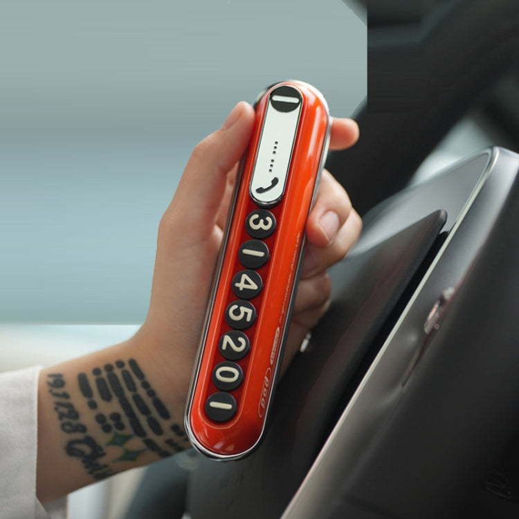 Bbdd Pod Temporary License Card Hidden Retro Parking Plate(Red) - Parking Card by bbdd | Online Shopping UK | buy2fix