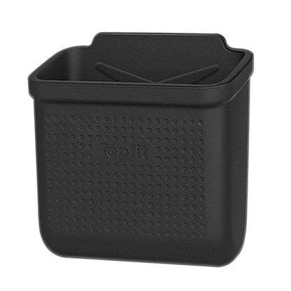 For Tesla Model 3Y Adhesive Sticker Installation Car Silicone Storage Bo(Black) by buy2fix