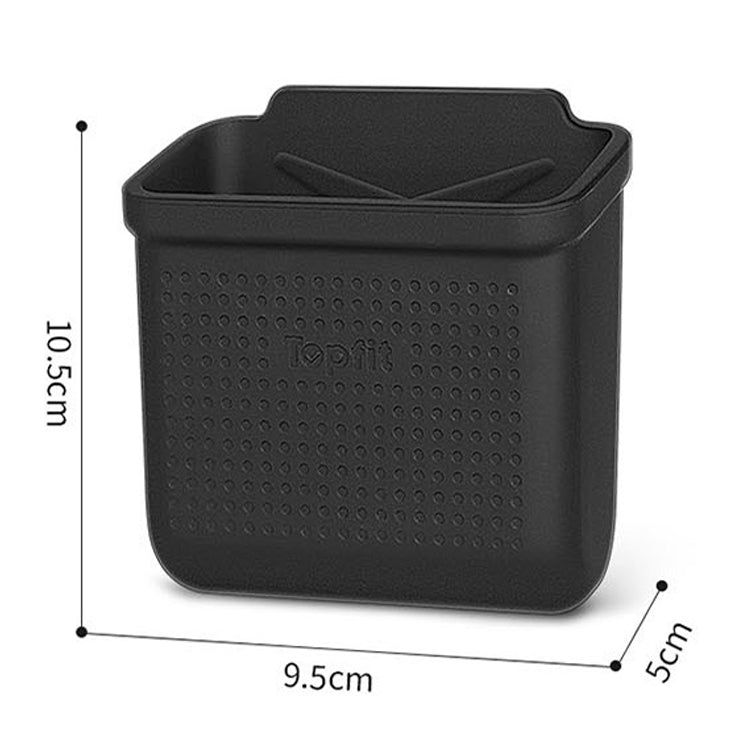 For Tesla Model 3Y Adhesive Sticker Installation Car Silicone Storage Bo(Black) by buy2fix