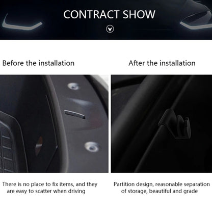 For Tesla Model Y Front Trunk Storage Hook Car Storage Hook Modification Accessories(Black) by buy2fix