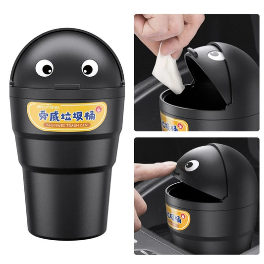 SHUNWEI SD-1610 Universal Car Trash Can Auto Organizer Storage Box(Black) - Stowing Tidying by SHUNWEI | Online Shopping UK | buy2fix