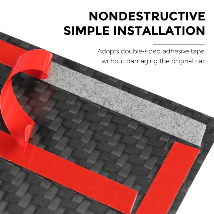 For Tesla Model 3 / Y Carbon Fiber Center Panel Protective Film Anti-Scratch Car Interior(Matte) by buy2fix