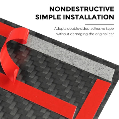 For Tesla Model 3 / Y Carbon Fiber Center Panel Protective Film Anti-Scratch Car Interior(Matte) by buy2fix