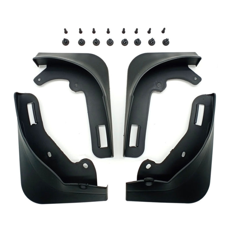 For Tesla Model Y Car Punch-Free Front And Rear Wheel Soft Rubber Mudguards, Style: Matte Black - Mudguards by buy2fix | Online Shopping UK | buy2fix