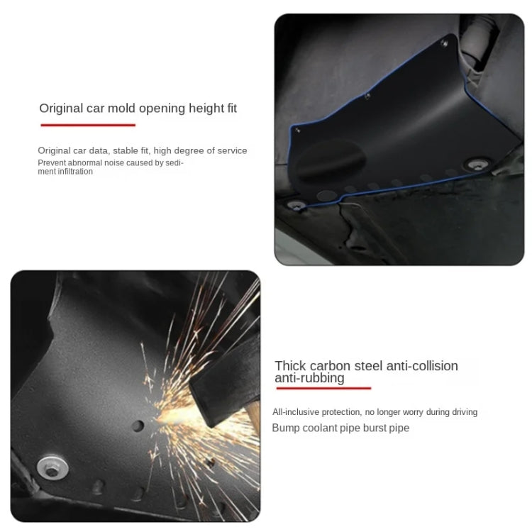 For Tesla  Model 3 Car Coolant Guard Board Chassis Pipe Protection Baffle Engine Battery Condenser Case - Anti Collision Sticker by buy2fix | Online Shopping UK | buy2fix