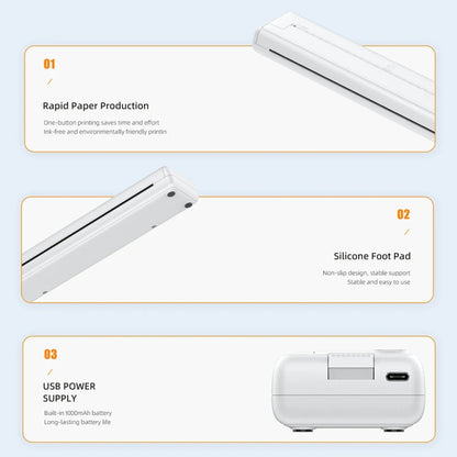 Small A4 Home Office Portable Inkless Printing Thermal Paper, Model: 200pcs Thermal Paper - Receipt Printers by buy2fix | Online Shopping UK | buy2fix