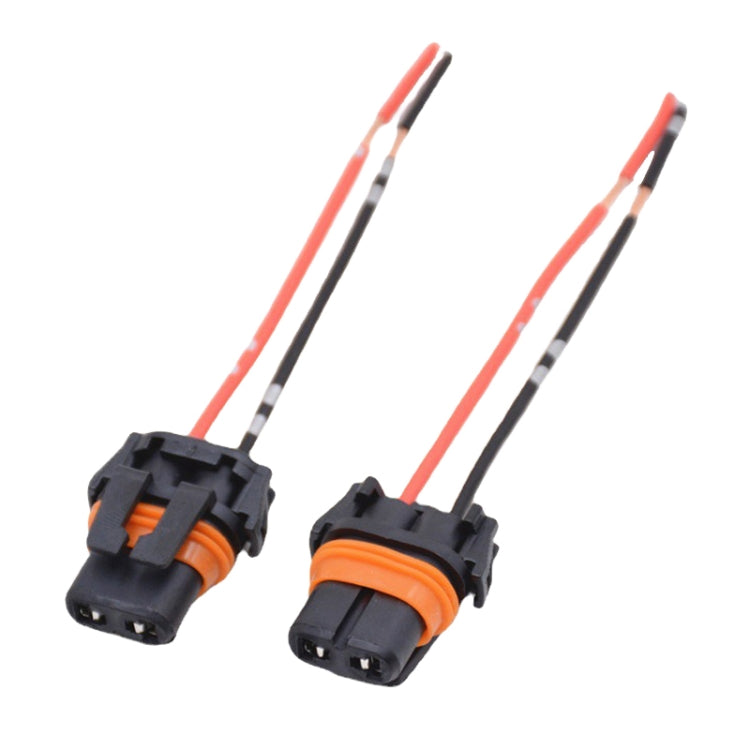 1pair For 9006 Car Headlight Socket Light Holder Plug With Cable - Wires by buy2fix | Online Shopping UK | buy2fix