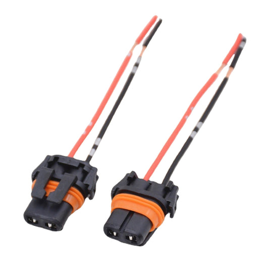 1pair For 9006 Car Headlight Socket Light Holder Plug With Cable - Wires by buy2fix | Online Shopping UK | buy2fix