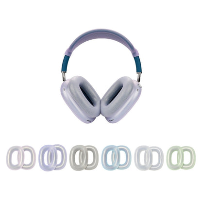 For AirPods Max Headphones Ear Cap Cover Replacement Part(Transparent Purple) - Earmuff & Pad by buy2fix | Online Shopping UK | buy2fix
