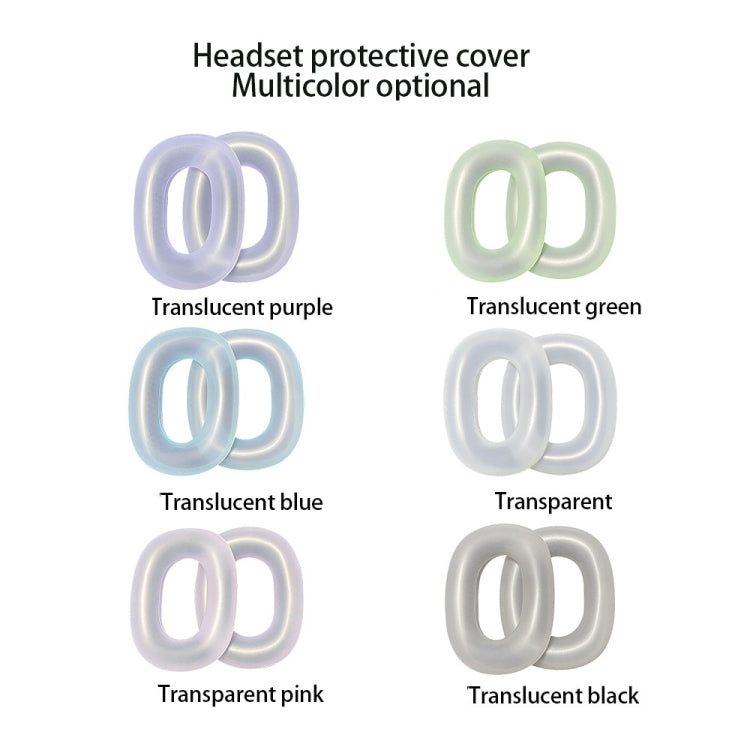 For AirPods Max Headphones Ear Cap Cover Replacement Part(Transparent Purple) - Earmuff & Pad by buy2fix | Online Shopping UK | buy2fix