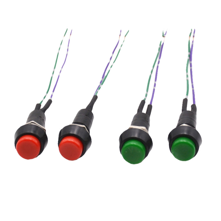 2pcs Car Modification Horn Switch Universal Button Modification Small Switch(Red Button) - Car Switches by buy2fix | Online Shopping UK | buy2fix