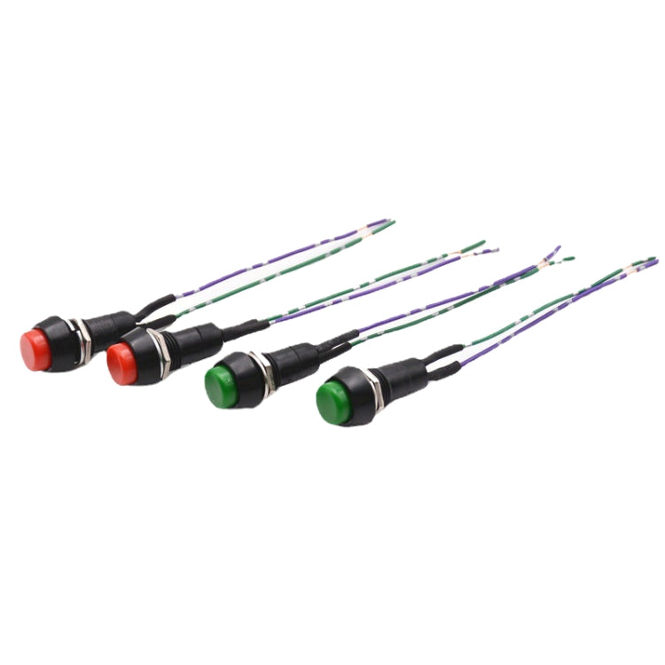2pcs Car Modification Horn Switch Universal Button Modification Small Switch(Red Button) - Car Switches by buy2fix | Online Shopping UK | buy2fix