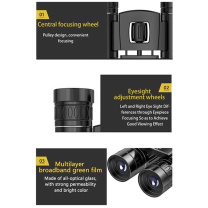 3000 x 22 With Phone Clip HD Powerful Folding Binoculars for Hunting Outdoor Camping by buy2fix