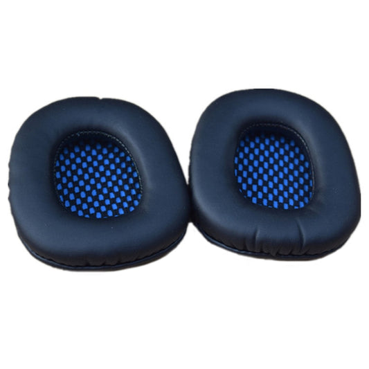 2pcs For Sades SA-901/922/708/906i Sponge Headset Cover Leather Earmuffs(Blue Mesh Model) - Earmuff & Pad by buy2fix | Online Shopping UK | buy2fix