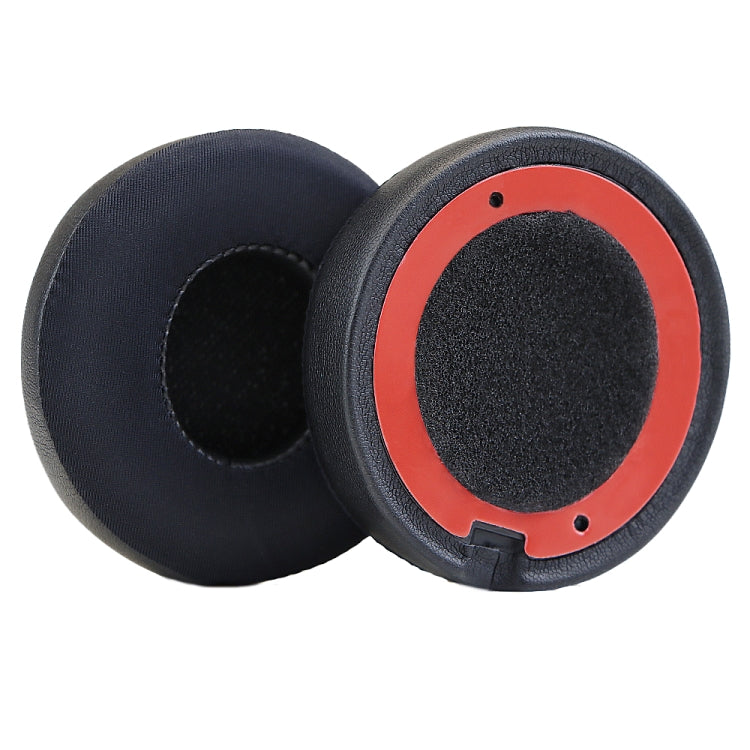 2pcs For Beats Solo2/Solo3 Bluetooth Headphone Covers Foam Earmuffs(Black) - Earmuff & Pad by buy2fix | Online Shopping UK | buy2fix