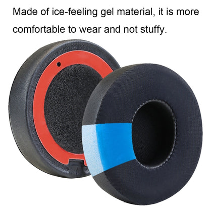 2pcs For Beats Solo2/Solo3 Bluetooth Headphone Covers Foam Earmuffs(Black) - Earmuff & Pad by buy2fix | Online Shopping UK | buy2fix