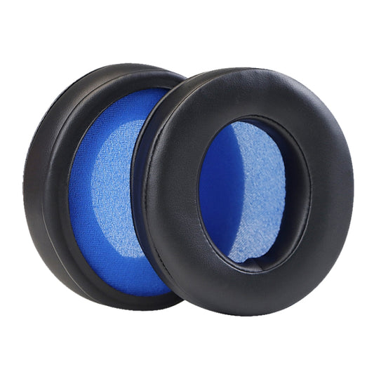 2pcs For Razer Kraken V3 Bluetooth Headset Sponge Cover Protein Leather Earmuffs(Black Blue Net) - Earmuff & Pad by buy2fix | Online Shopping UK | buy2fix