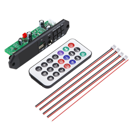 80W 12V Bluetooth MP3 Decoder Board With Power Amplifier Color Screen Call Recording, Model: Small Remote Control - Car MP3 & MP4 & MP5 by buy2fix | Online Shopping UK | buy2fix