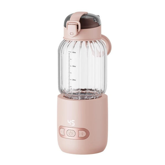 400ml Wireless Instant Water Warmer Electric Kettle For Baby Formula With 15000 MAh Battery Capacity(Pink) by buy2fix