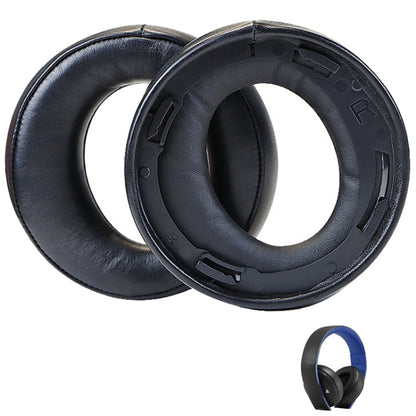 For Sony CECHYA-0083 Black Sheepskin 2pcs Headphone Sponge Cover Earmuffs Headset Case - Earmuff & Pad by buy2fix | Online Shopping UK | buy2fix