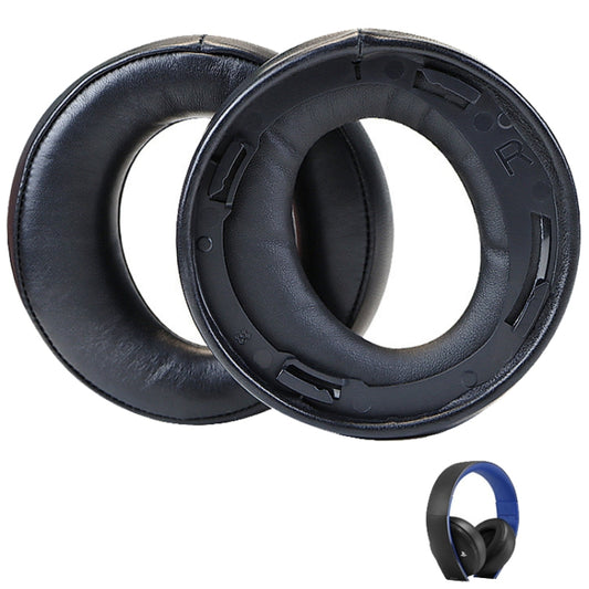 For Sony CECHYA-0083 Black Sheepskin 2pcs Headphone Sponge Cover Earmuffs Headset Case - Earmuff & Pad by buy2fix | Online Shopping UK | buy2fix