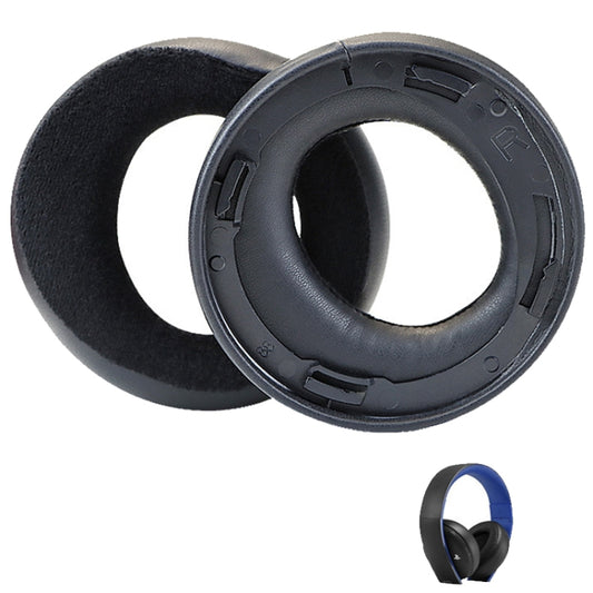 For Sony CECHYA-0083 Black Velvet 2pcs Headphone Sponge Cover Earmuffs Headset Case - Earmuff & Pad by buy2fix | Online Shopping UK | buy2fix