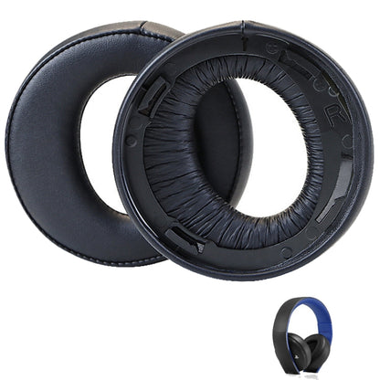 For Sony CECHYA-0083 Black PU 2pcs Headphone Sponge Cover Earmuffs Headset Case - Earmuff & Pad by buy2fix | Online Shopping UK | buy2fix