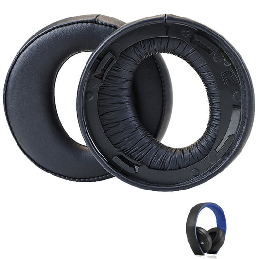 For Sony CECHYA-0083 Black PU 2pcs Headphone Sponge Cover Earmuffs Headset Case - Earmuff & Pad by buy2fix | Online Shopping UK | buy2fix