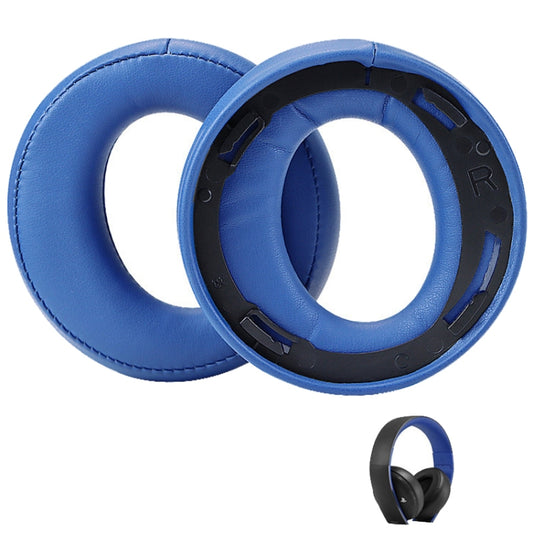 For Sony CECHYA-0083 Blue PU 2pcs Headphone Sponge Cover Earmuffs Headset Case - Earmuff & Pad by buy2fix | Online Shopping UK | buy2fix