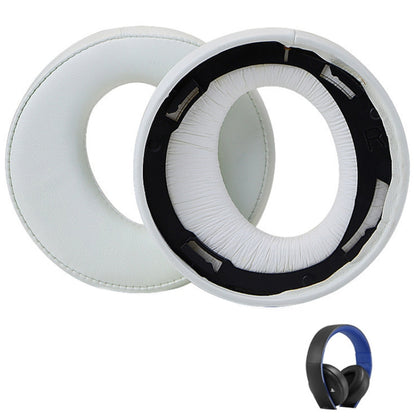 For Sony CECHYA-0083 White PU 2pcs Headphone Sponge Cover Earmuffs Headset Case - Earmuff & Pad by buy2fix | Online Shopping UK | buy2fix