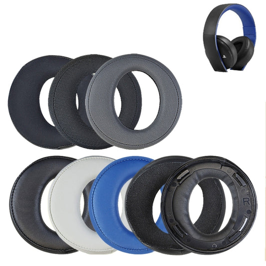 For Sony CECHYA-0083 Blue PU 2pcs Headphone Sponge Cover Earmuffs Headset Case - Earmuff & Pad by buy2fix | Online Shopping UK | buy2fix