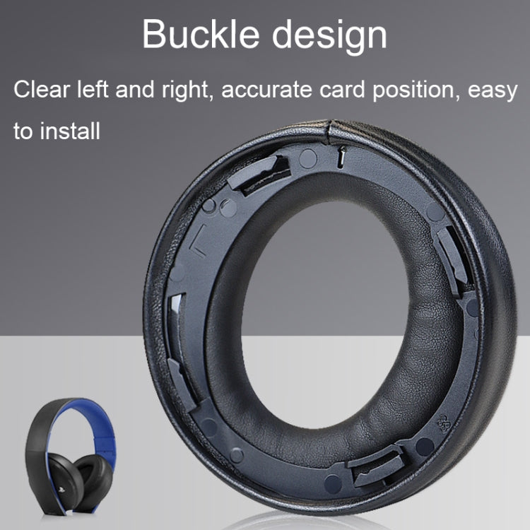 For Sony CECHYA-0083 Black Gel 2pcs Headphone Sponge Cover Earmuffs Headset Case - Earmuff & Pad by buy2fix | Online Shopping UK | buy2fix