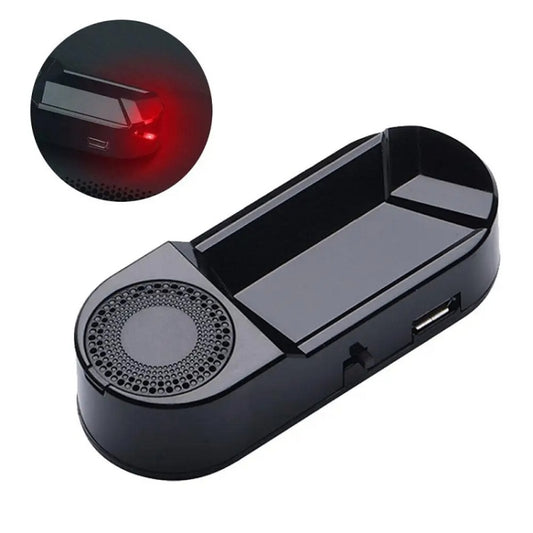 Car Solar Anti-Theft Alarm LED Warning Light With Aromatherapy(Red Light) - Warning Lights by buy2fix | Online Shopping UK | buy2fix
