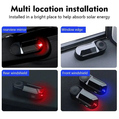 Car Solar Anti-Theft Alarm LED Warning Light With Aromatherapy(Red Light) - Warning Lights by buy2fix | Online Shopping UK | buy2fix