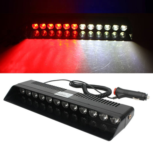 12 LED Car Front Suction Cup High Brightness Strobe Light(Red White) - Warning Lights by buy2fix | Online Shopping UK | buy2fix
