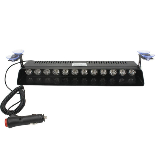 12 LED Car Front Suction Cup High Brightness Strobe Light(Red Blue) - Warning Lights by buy2fix | Online Shopping UK | buy2fix