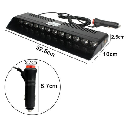 12 LED Car Front Suction Cup High Brightness Strobe Light(Red White Blue) - Warning Lights by buy2fix | Online Shopping UK | buy2fix