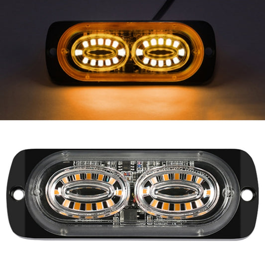 12W Car Side Signal Warning Light 24 LED Strobe Light(Yellow) - Warning Lights by buy2fix | Online Shopping UK | buy2fix
