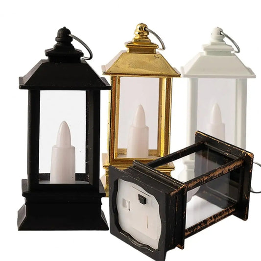 LED Electronic Candlelight Christmas Decoration Retro Mini Horse Lantern(Copper Color) - Holiday Lights by buy2fix | Online Shopping UK | buy2fix
